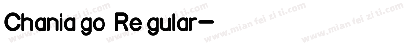 Chaniago Regular字体转换